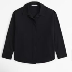 Abercrombie & Fitch Women’s Tailored Shirt Jacket in Black Like new size medium